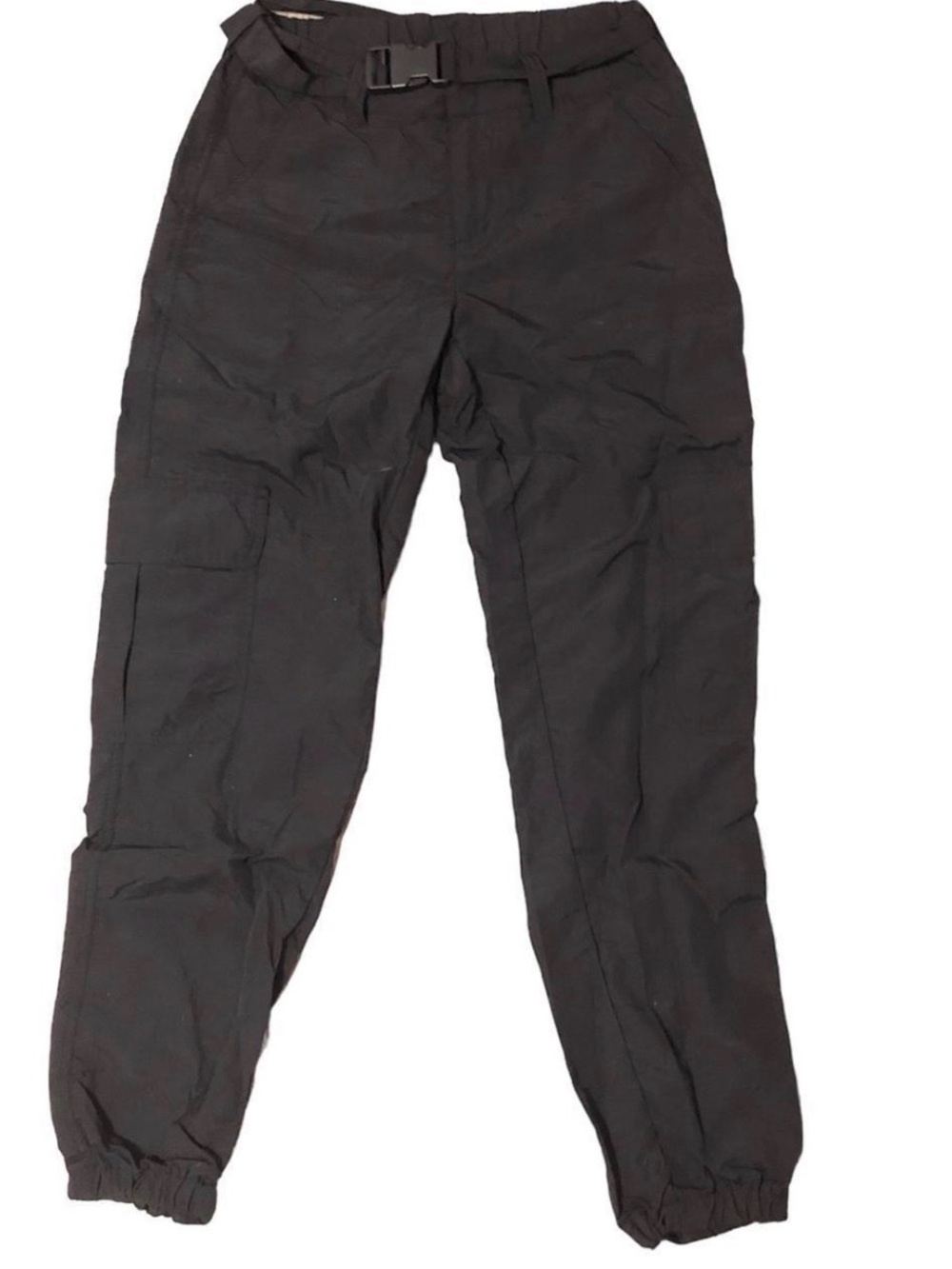 Black Women's Cargo Jogger Pants
